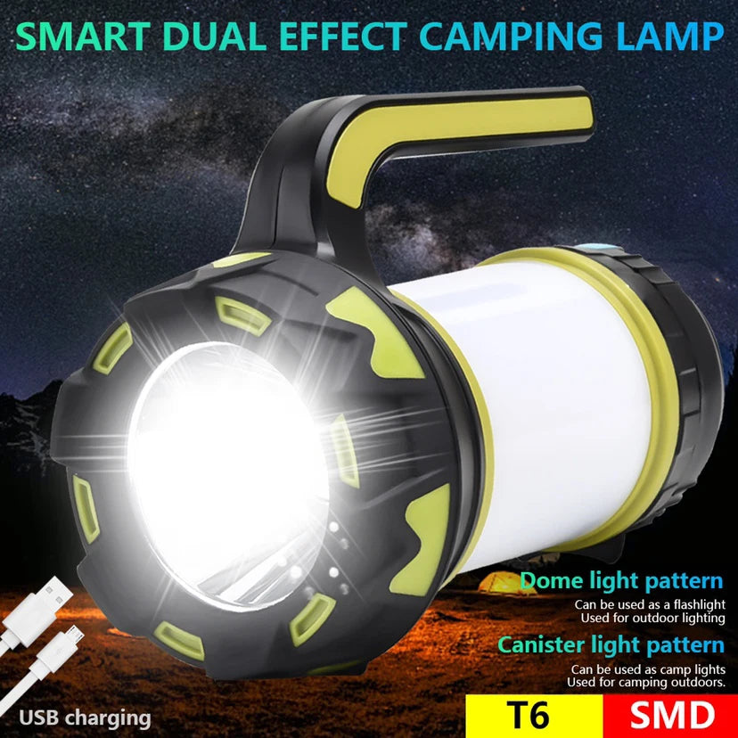 LED Camping USB Rechargeable Flashlight Dimmable Waterproof Emergency Light - OP Trading Post