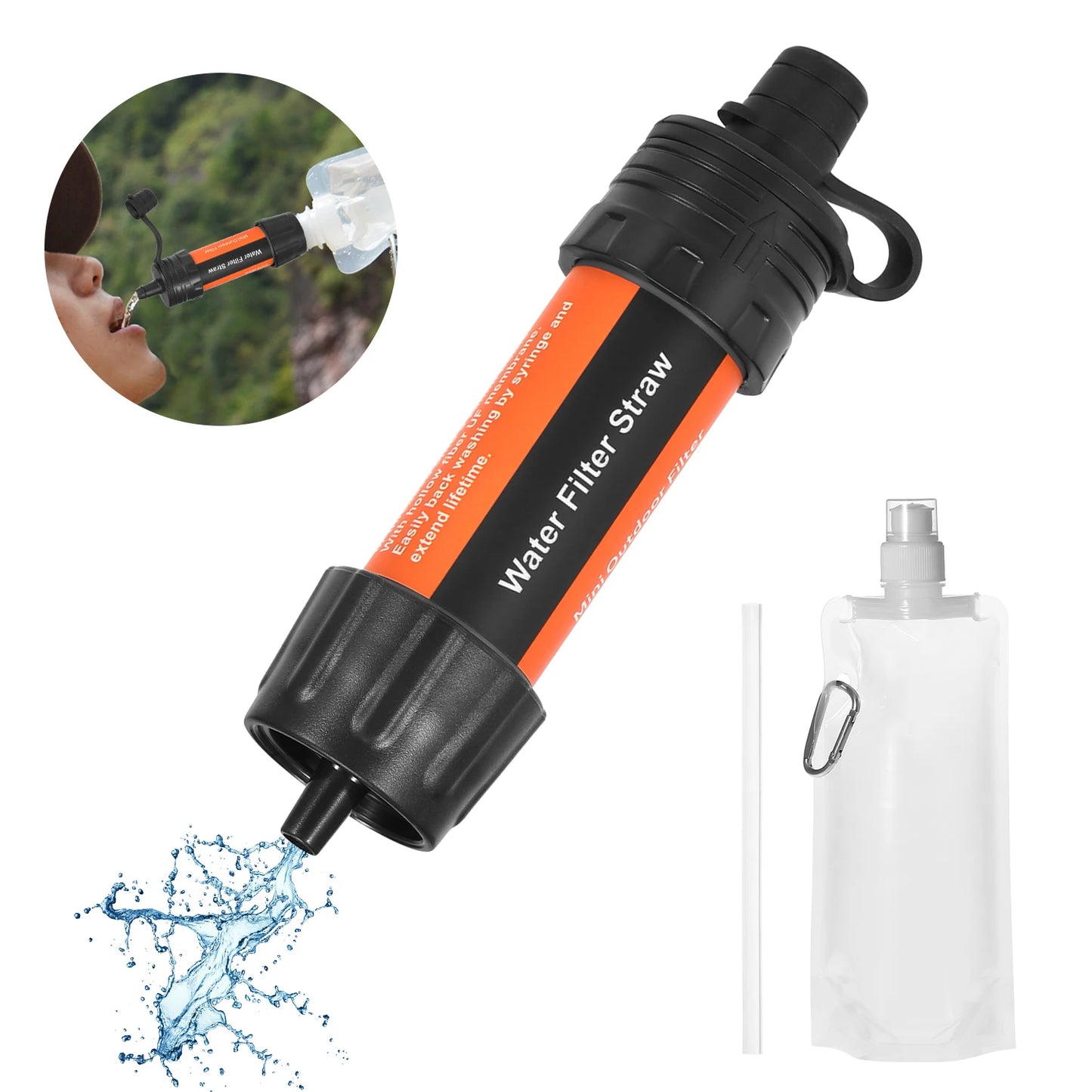 Water Filter Straw Water System for Outdoor Activities Emergency Life - OP Trading Post