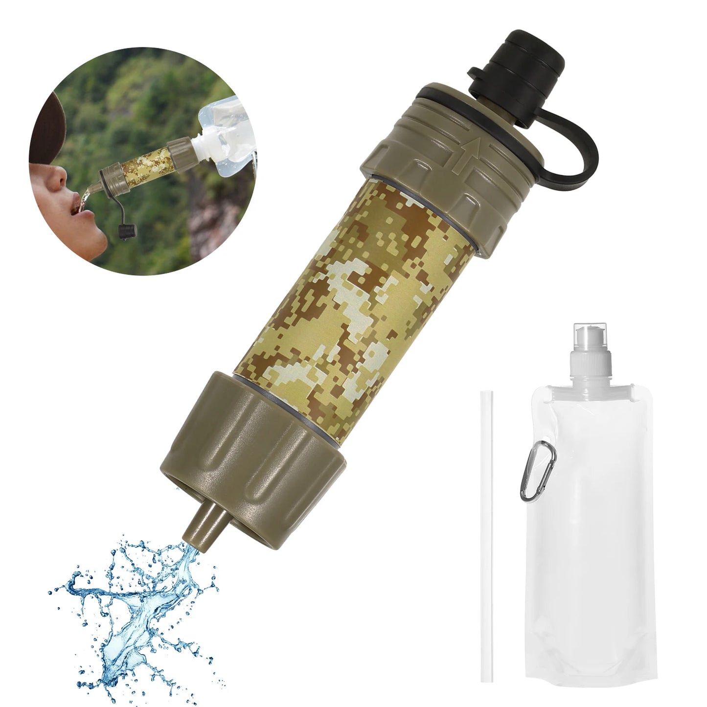 Water Filter Straw Water System for Outdoor Activities Emergency Life - OP Trading Post