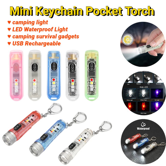 Multitool Survival Rechargeable Pocket Torch Lamp Outdoor Emergency Gadget - OP Trading Post